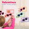 4E's Novelty 32 Pack Valentine Heart Glasses for Kids with Cards – Bulk Valentines Day Sunglasses for Classroom Exchange, Kids Party Favors, Non-Candy Valentine Gifts for School, Heart-Shaped Shades
